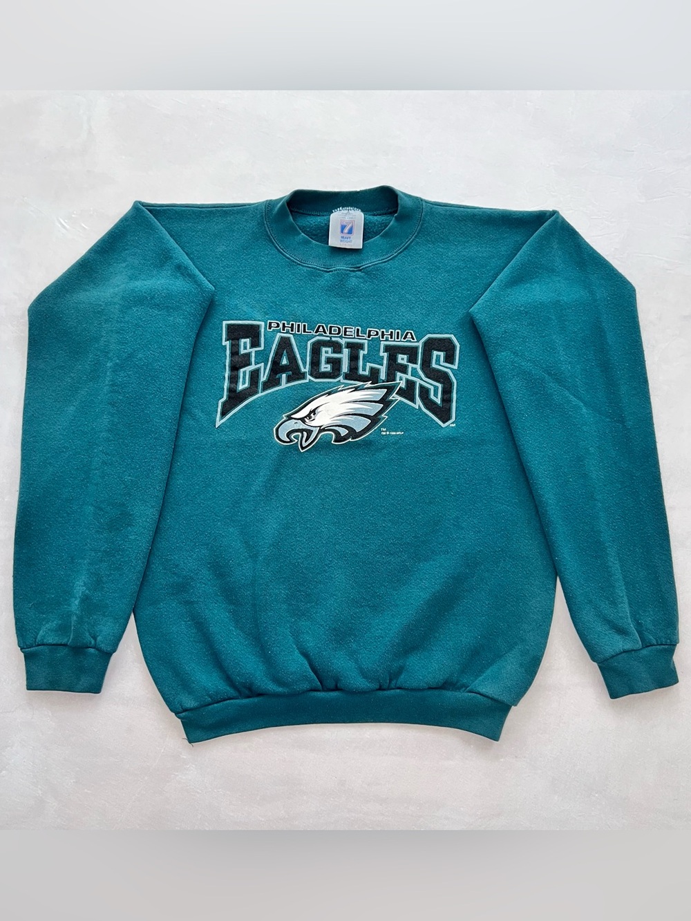 Logo 7 Vintage 1996  NFL Philadelphia Eagles Sweatshirt Teal Size L (14-16)